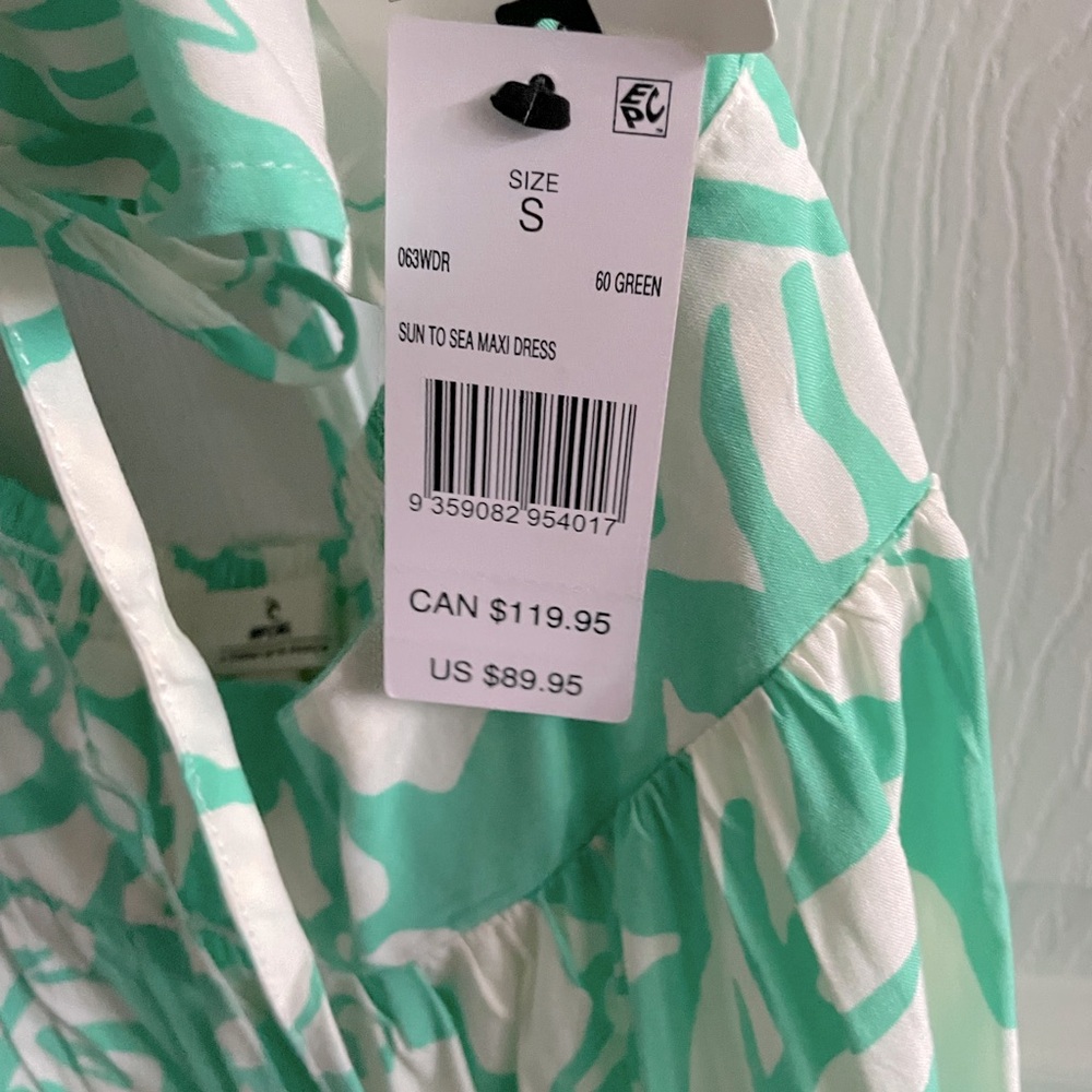 Rip Curl Sun To Sea Maxi Dress Tropical Green - Picture 9 of 10